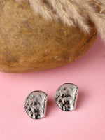 Thumbnail for NVR Women Silver-Plated Contemporary Studs Earrings - Distacart