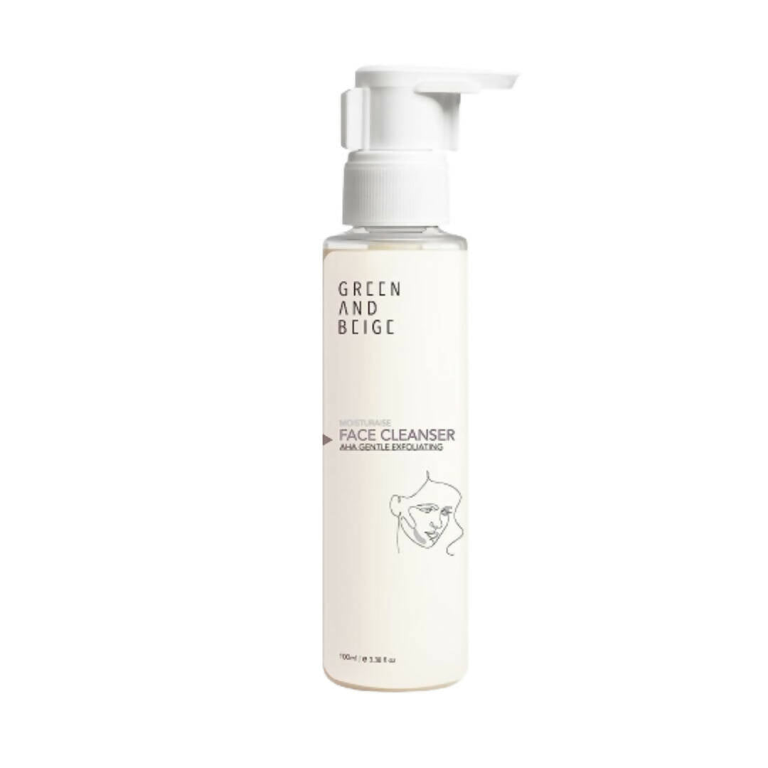 Green And Beige Moisturaise AHA Face Cleanser - Distacart