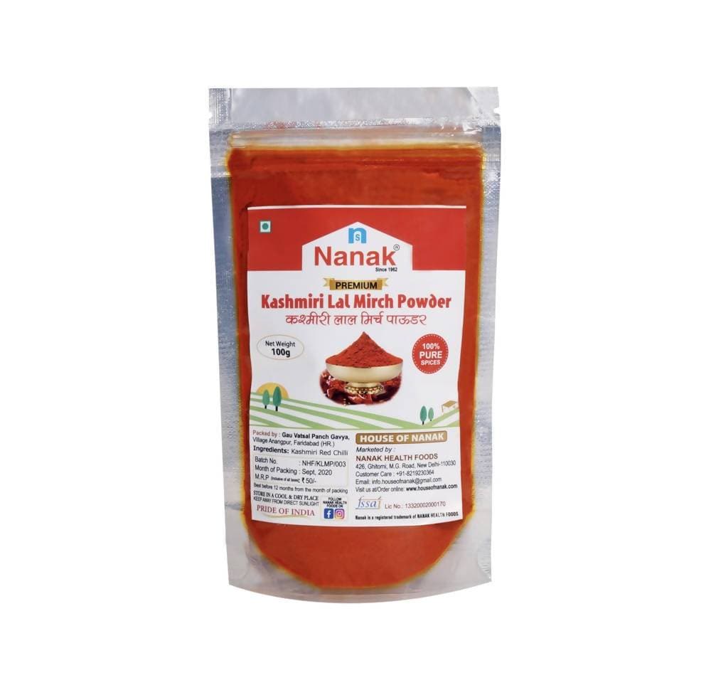 Nanak Premium Kashmiri Red Chilli (Lal Mirch) Powder,100g - Distacart
