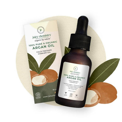 Juicy Chemistry Pure & Organic Argan Cold Pressed Carrier Oil - Distacart