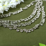 Thumbnail for Mominos Fashion Johar Kamal Oxidised Silver-Plated Brass Finish Ghungroo Necklace with Earrings For Women - Distacart