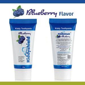 Kiddyshield Fluoride Free Formula Baby Toothpaste Blueberry For Kids 1+ Years - Distacart