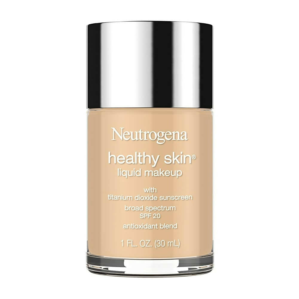 Neutrogena Healthy Skin Liquid Makeup Foundation, Broad Spectrum SPF 20 Feverfew, 85 Honey - Distacart