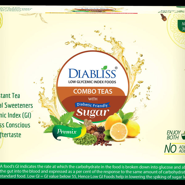 Diabliss Combo Teas with Diabetic Friendly Sugar - Distacart