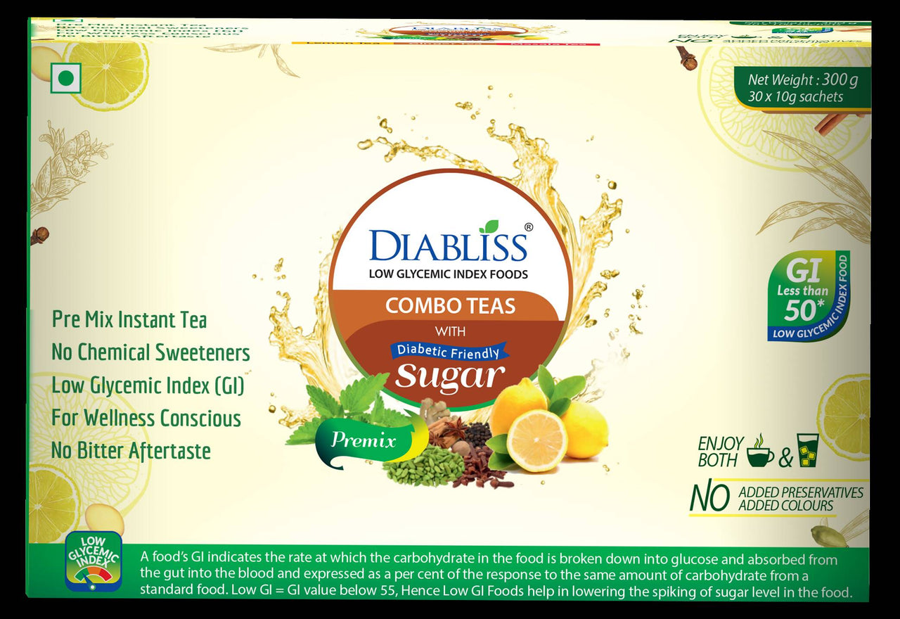 Diabliss Combo Teas with Diabetic Friendly Sugar - Distacart