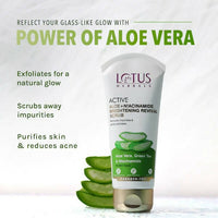 Thumbnail for Lotus Herbals Active Aloe + Niacinamide Brightening Revival Scrub - Distacart