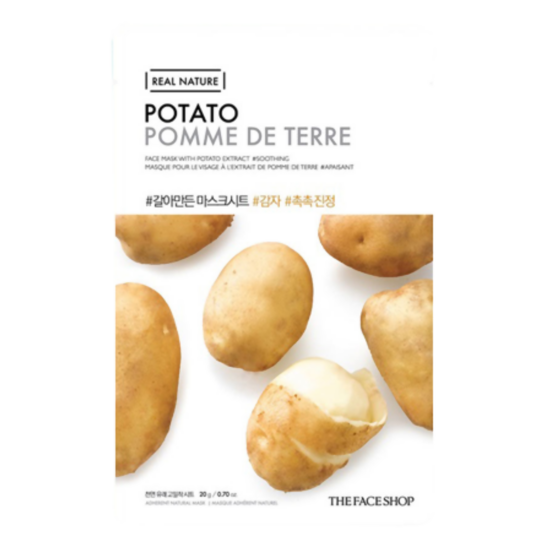The Face Shop Real Nature Potato Face Mask - Distacart