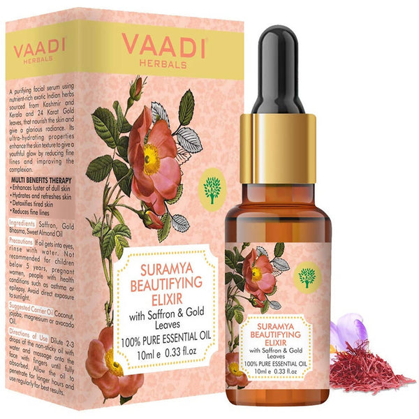 Vaadi Herbals Suramya Beautifying Elixr With Saffron Gold Leaves - Distacart
