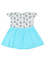 Thumbnail for NammaBaby Baby Girl's A-Line Mini Frock Dress - Blue - Distacart
