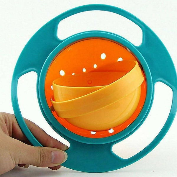 Nightstar 360° Revolving Spill Proof Food Snack Feeding Bowl Multicolor - Distacart