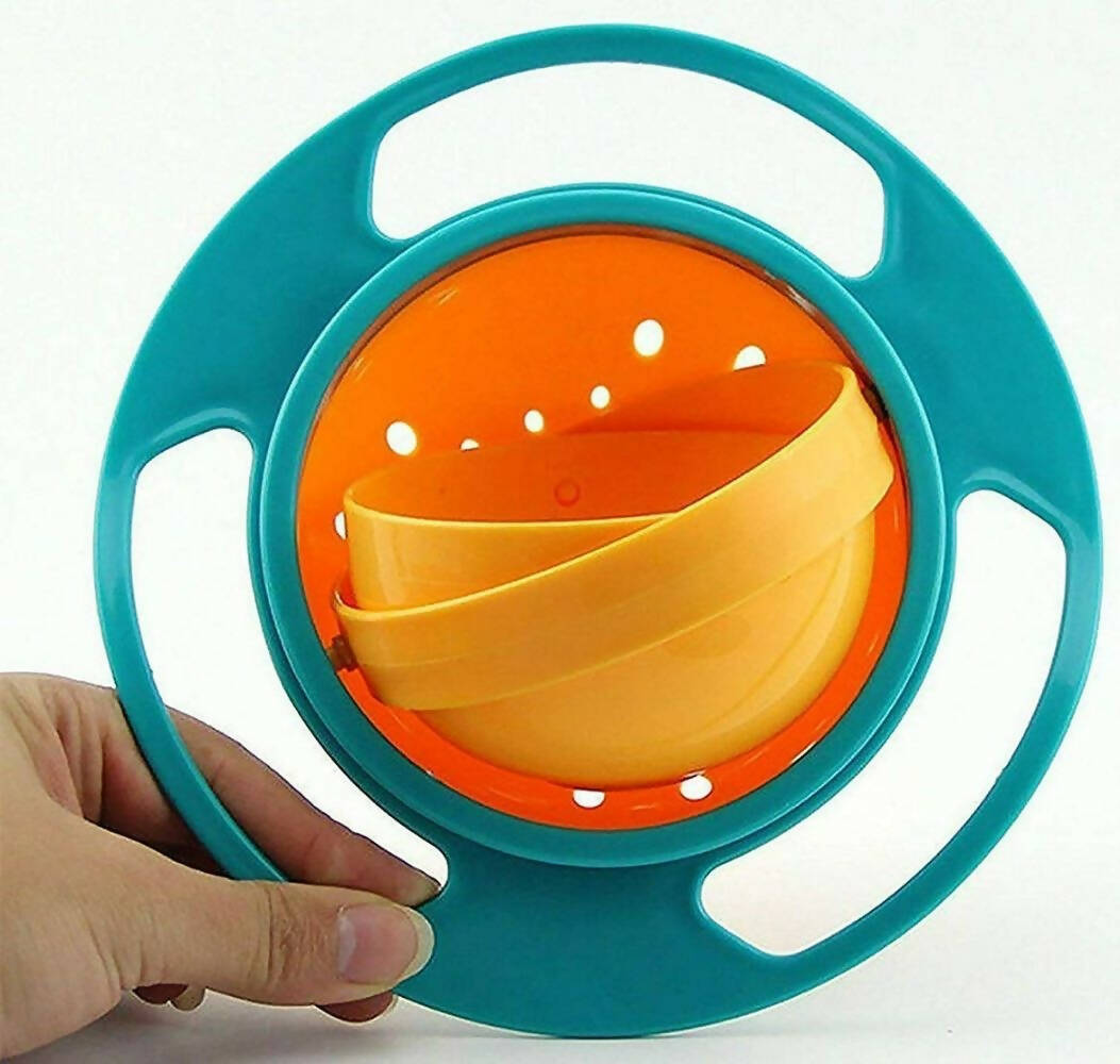Nightstar 360° Revolving Spill Proof Food Snack Feeding Bowl Multicolor - Distacart