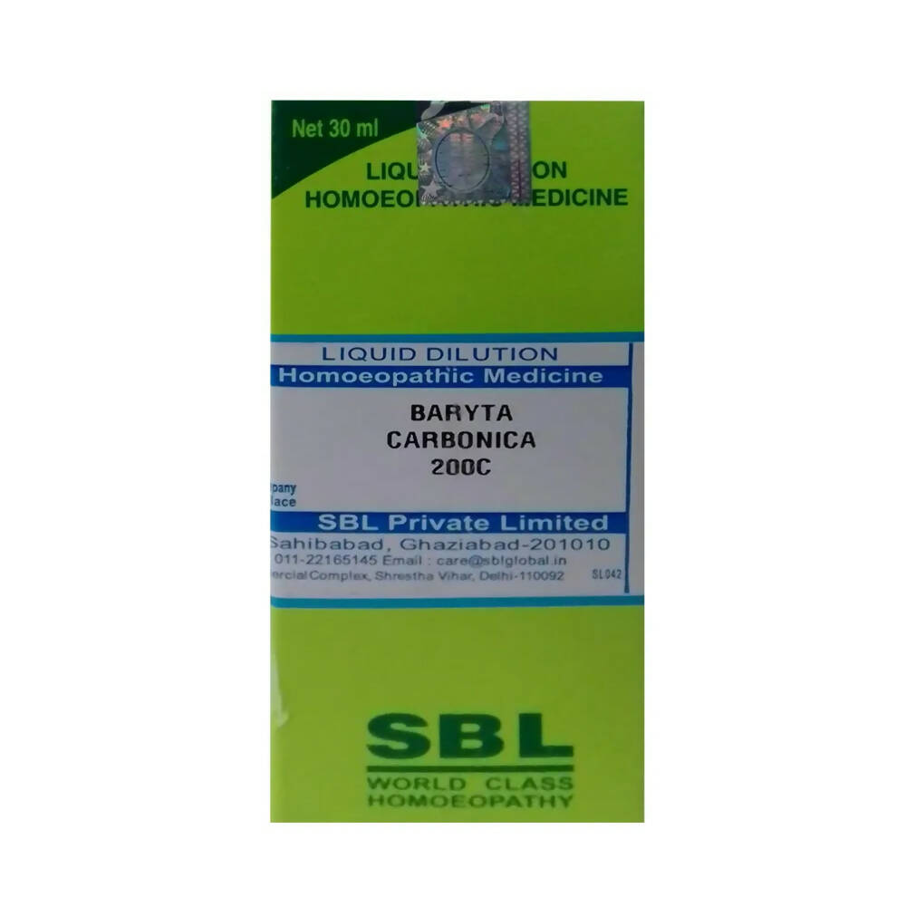 SBL Homeopathy Baryta Carbonica Dilution - Distacart