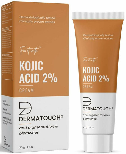 Dermatouch Kojic Acid 2% Face Cream For Pigmentation & Blemishes - Distacart