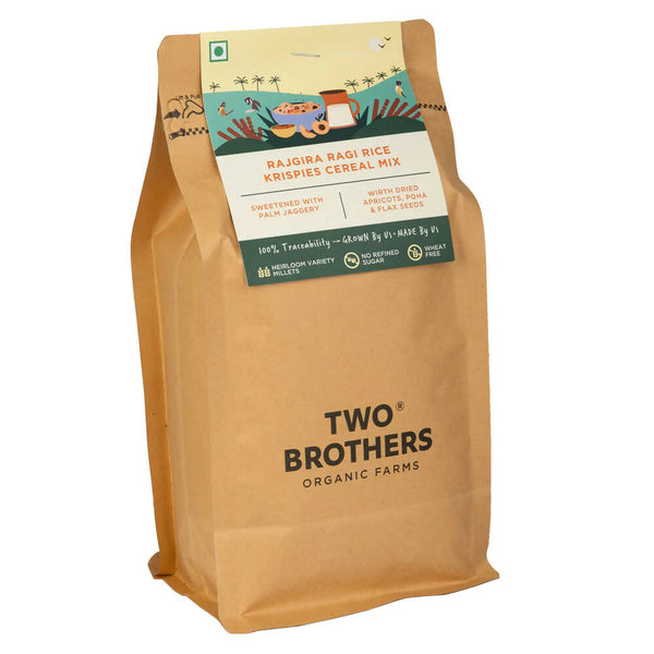 Two Brothers Organic Farms Rajgira Ragi & Rice Krispies Cereal Mix - Distacart