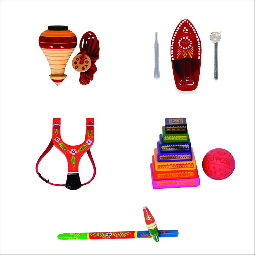 Desi Khel Pack of 5/ Iconic Indian Games Pack of 5 - Distacart