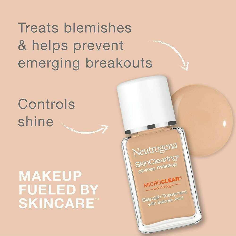 Neutrogena Skinclearing Makeup, 8 Medium Beige - Distacart
