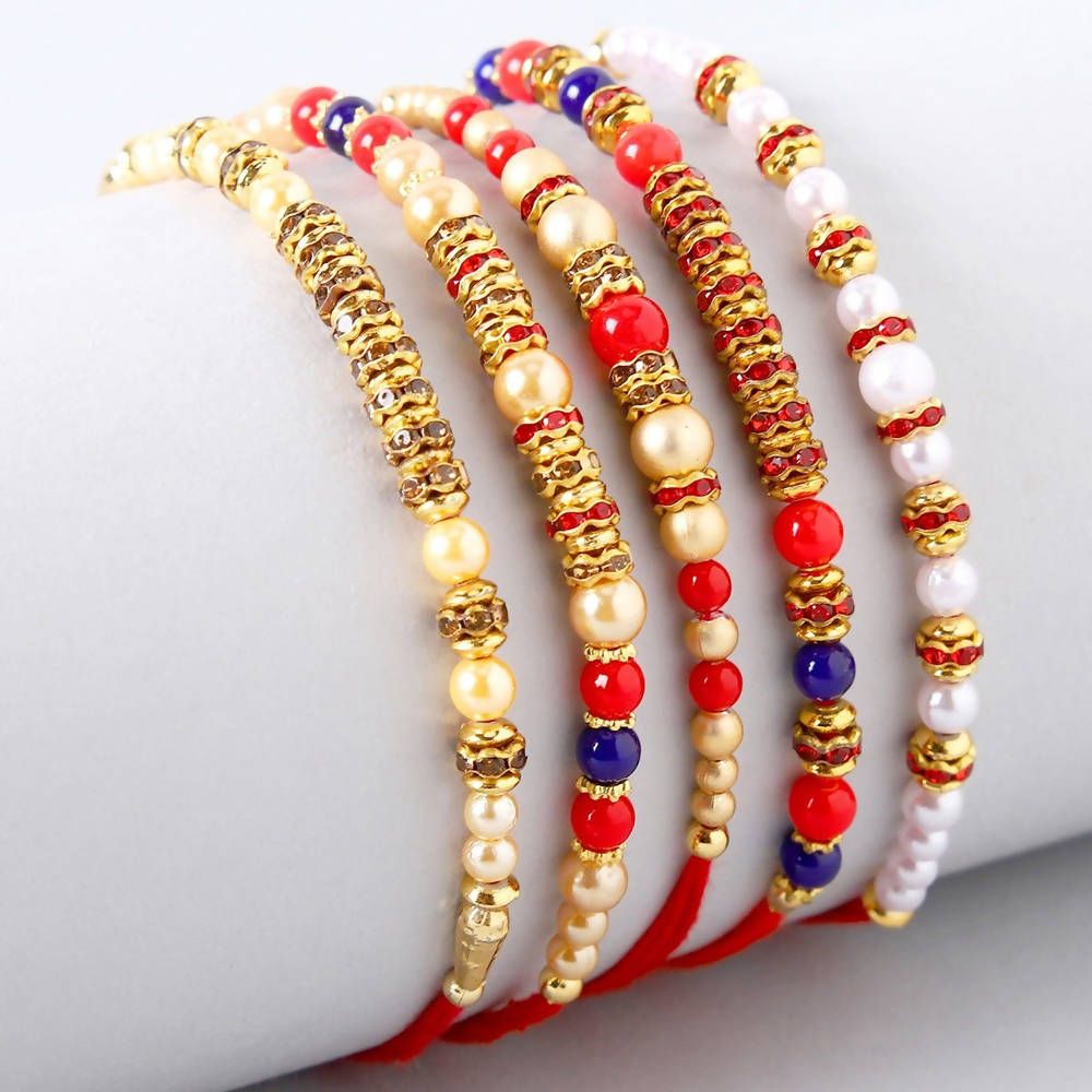 Pretty Designer Rakhi Set With 4 Pcs Ferrero Rocher online