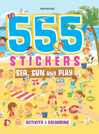 Dreamland 555 Stickers, Sea, Sun and Play Activity & Colouring Book : Children Interactive & Activity Book - Distacart