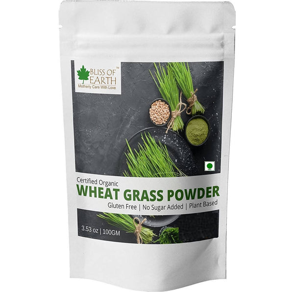 Bliss of Earth Certified Organic Wheat Grass Powder - Distacart