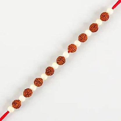 Rudraksha Elite Rakhi & Cadbury Silk Chocolates - Distacart