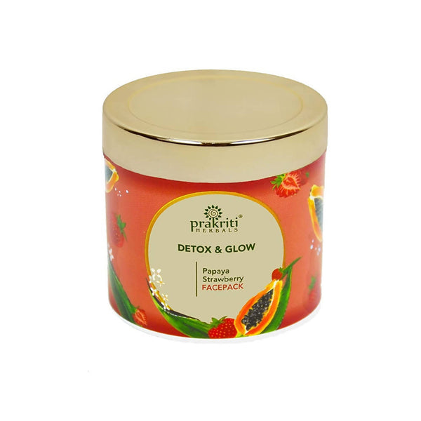 Prakriti Herbals Detox and Glow Strawberry Papaya Face Pack