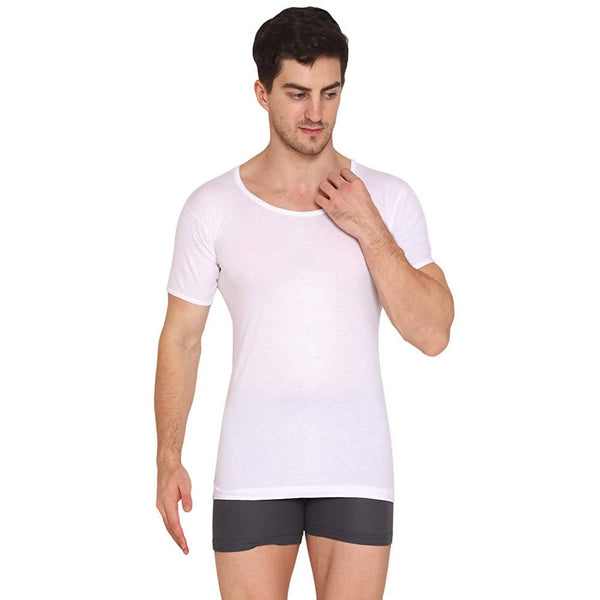 Vip Bonus Men's Half Sleeves Cotton Vest - Pack of 2