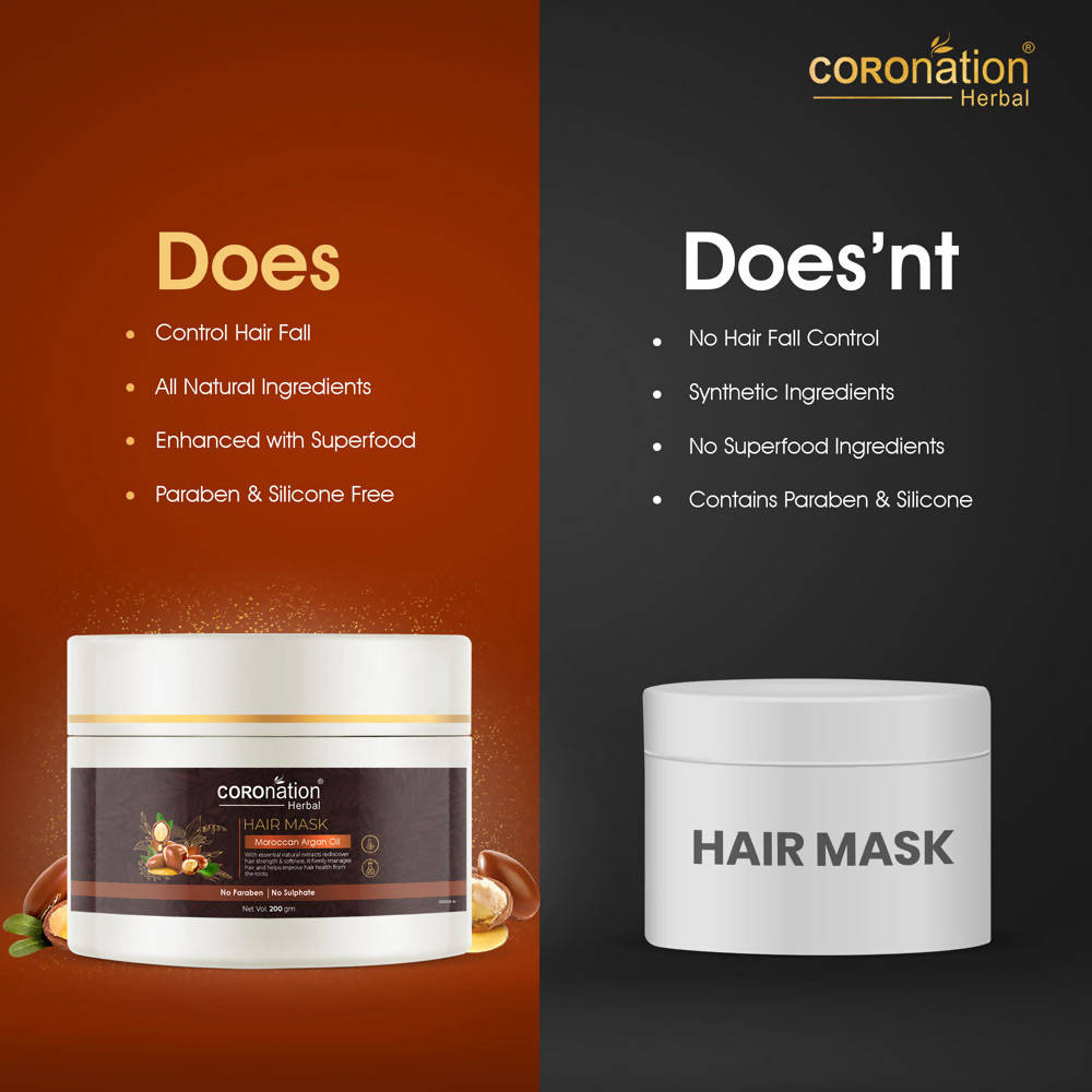 Coronation Herbal Moroccan Argan Oil Hair Mask - Distacart