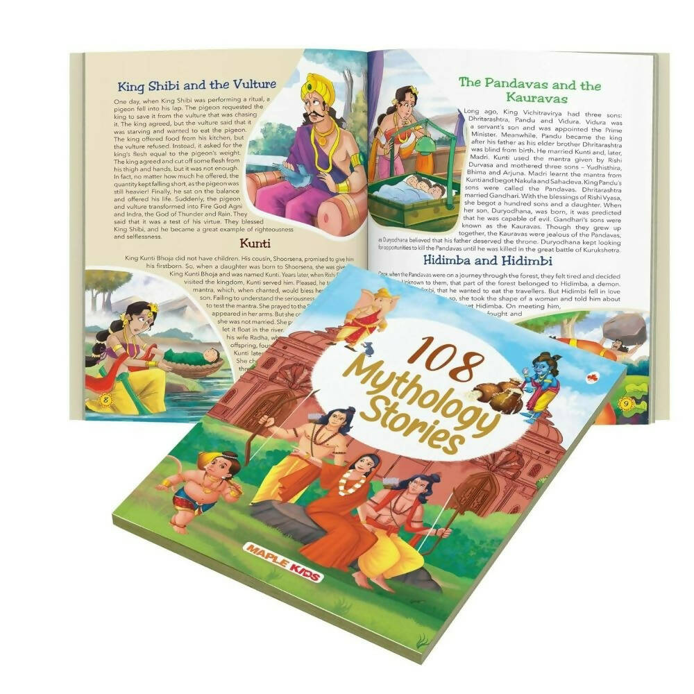 108 Indian Mythology Stories (Illustrated) - Story Book For Kids - Distacart