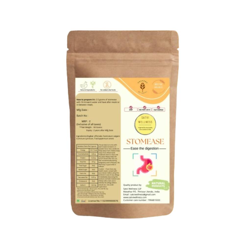Satvi Wellness Stomease - Herbal Mix - Distacart