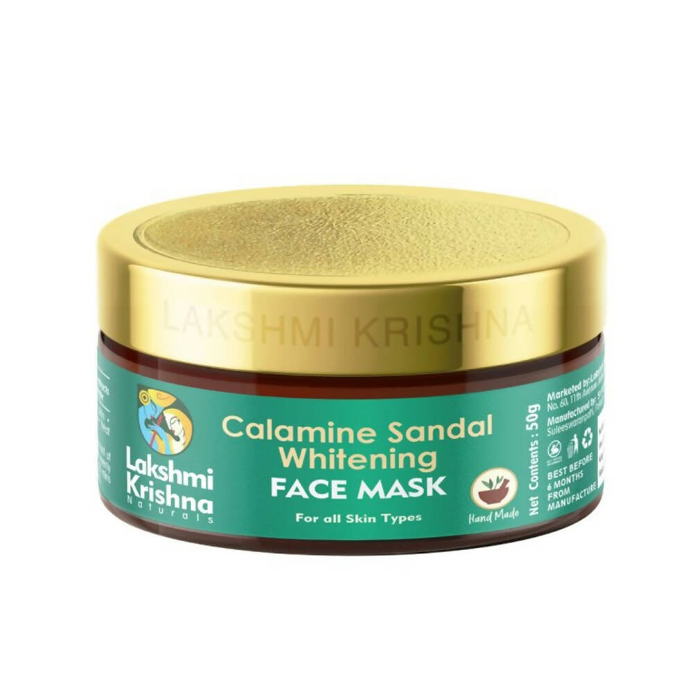 Lakshmi Krishna Naturals Calamine Sandal Whitening Face Mask - Distacart
