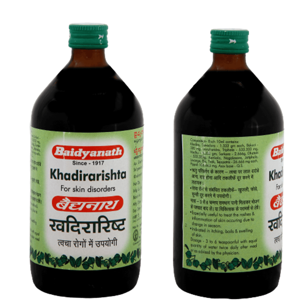 Baidyanath Khadirarishta 450 ML - Distacart
