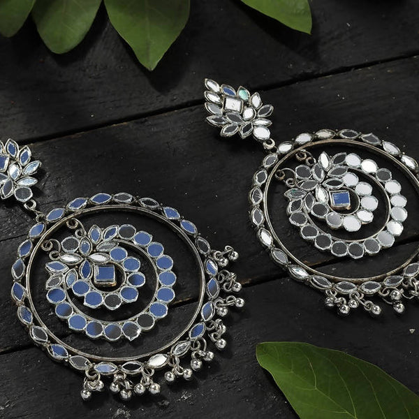 Mominos Fashion Johar Kamal Paki Design Mirror Earrings - Distacart