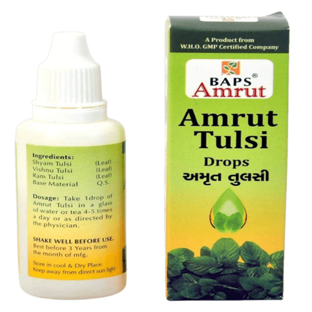 Baps Amrut Amrut Tulsi Drops Ingredients