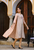 Yufta Orange Printed & Embroidered Dress