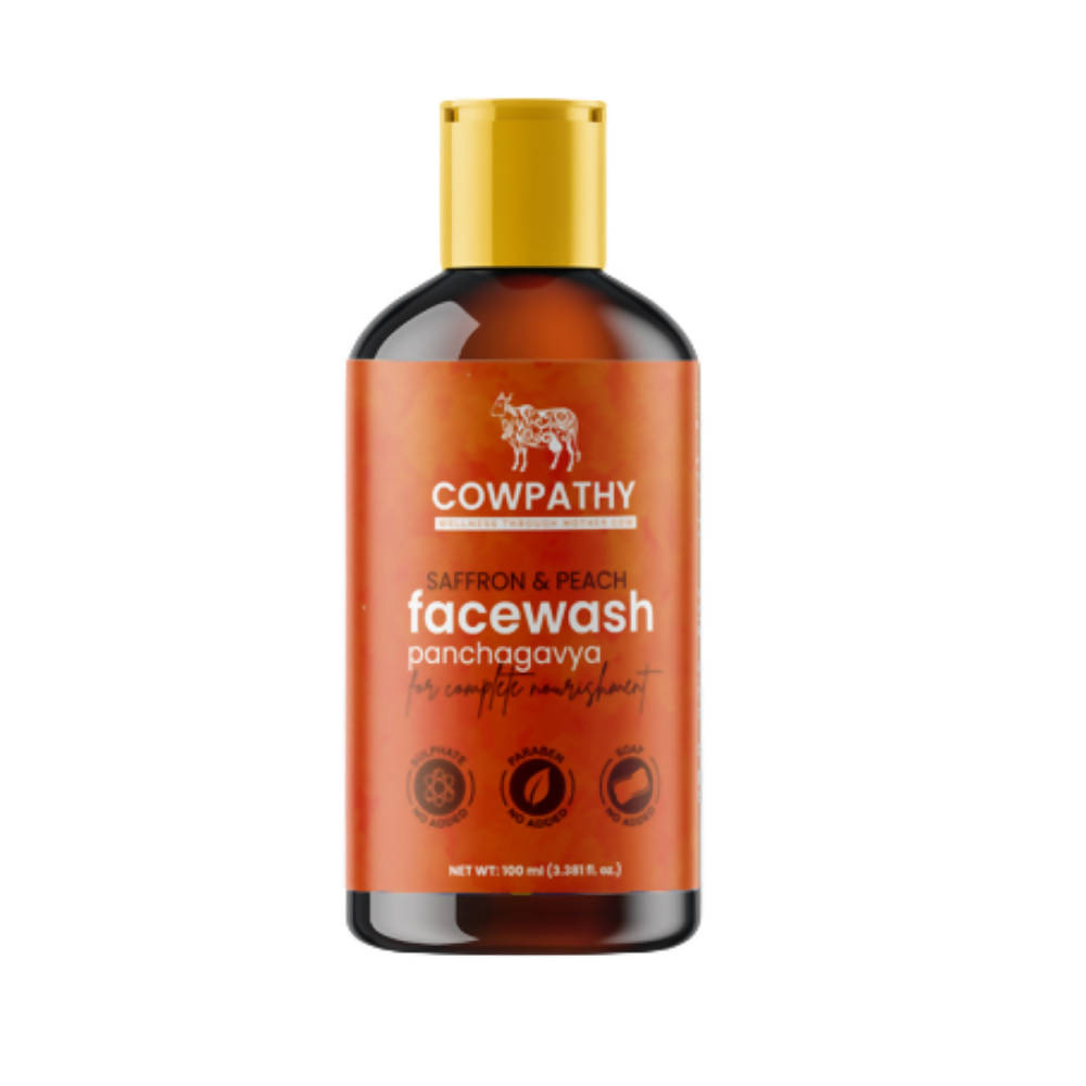 Cowpathy Saffron & Peech Panchagavya Face Wash - Distacart
