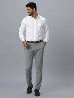 Thumbnail for Ramraj Cotton Mens Full Sleeve White Shirt Plus Size - Justice White - Distacart