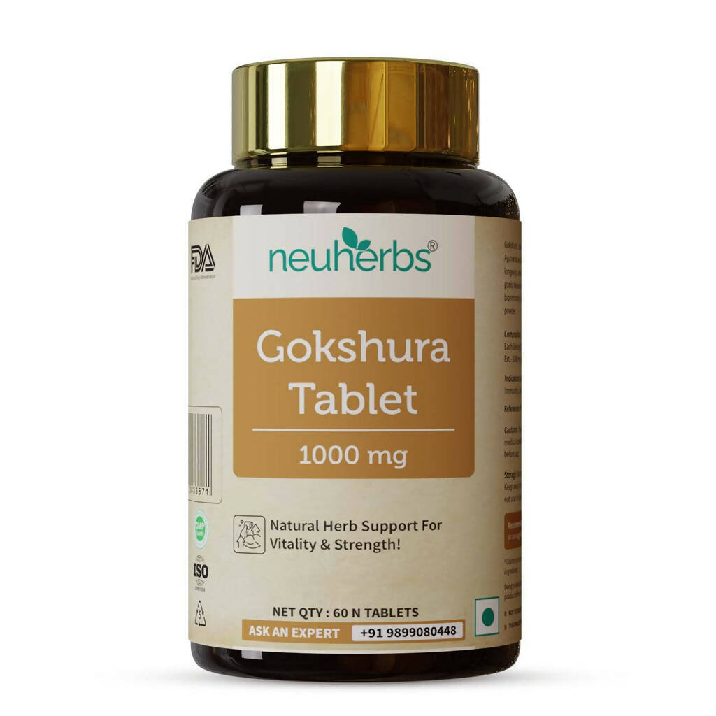 Neuherbs Gokshura 1000mg Tablets For Men - Distacart