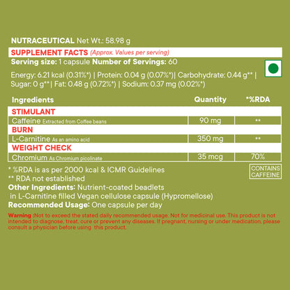Wellbeing Nutrition Slow | Burn Capsules - Distacart