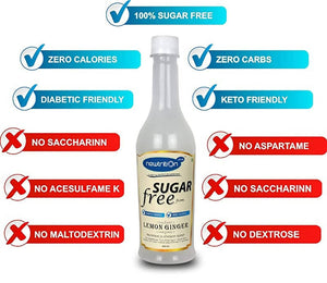 Newtrition Plus Sugar Free Lemon Ginger Syrup