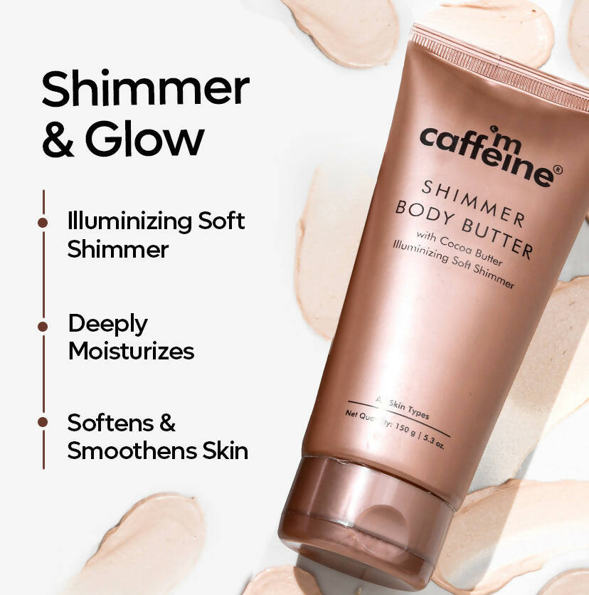mCaffeine Shimmer Body Butter with Cocoa Butter - Distacart