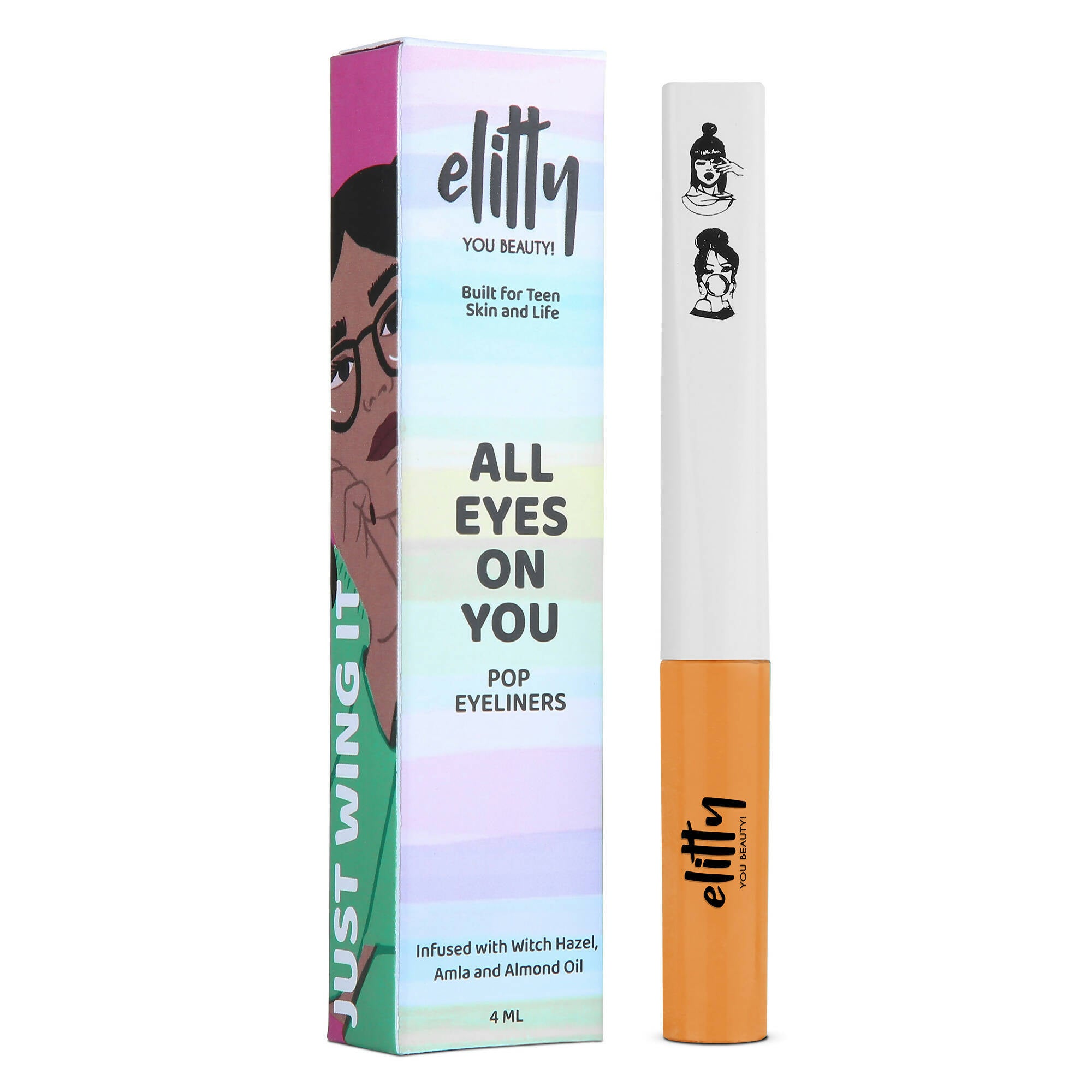 Elitty Eye Gotta Feeling - Pop Eyeliner Matte -Devil's Advocate-Orange - Distacart