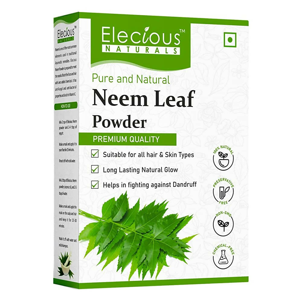 Elecious Naturals Neem Powder For Face Pack And Hair Mask - Distacart