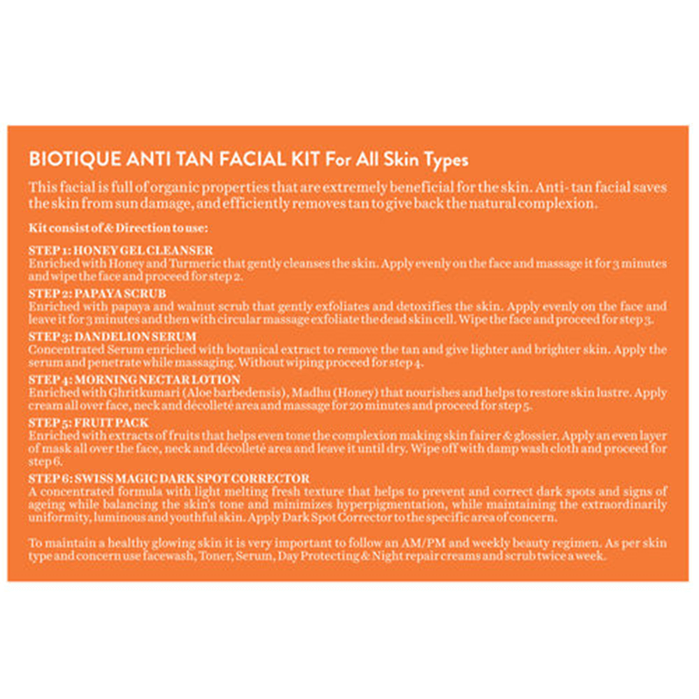 Biotique Anti Tan Kit (Removes Tan and Makes Skin Fair)