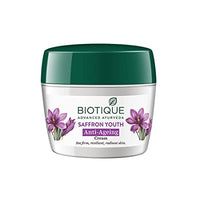 Thumbnail for Biotique Advanced Ayurveda Bio Saffron Youth Anti-aging Cream - Distacart
