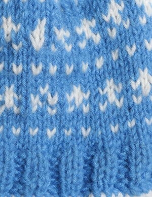 Chutput Kids Woollen Hand Knitted Pom Pom Detailed Cap - Blue - Distacart