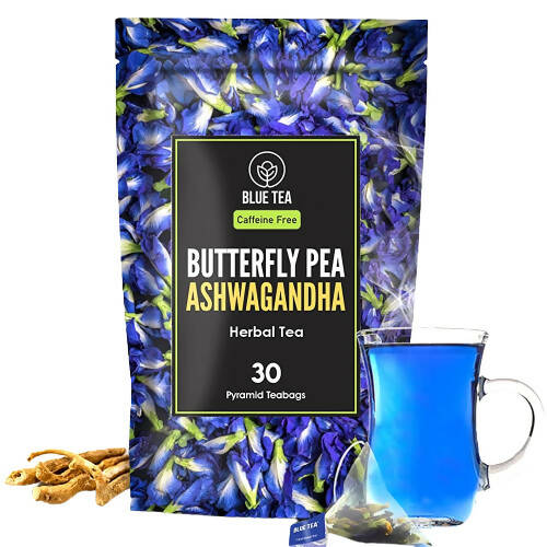 Butterfly Pea Ashwagandha Herbal Tea Bags - Distacart