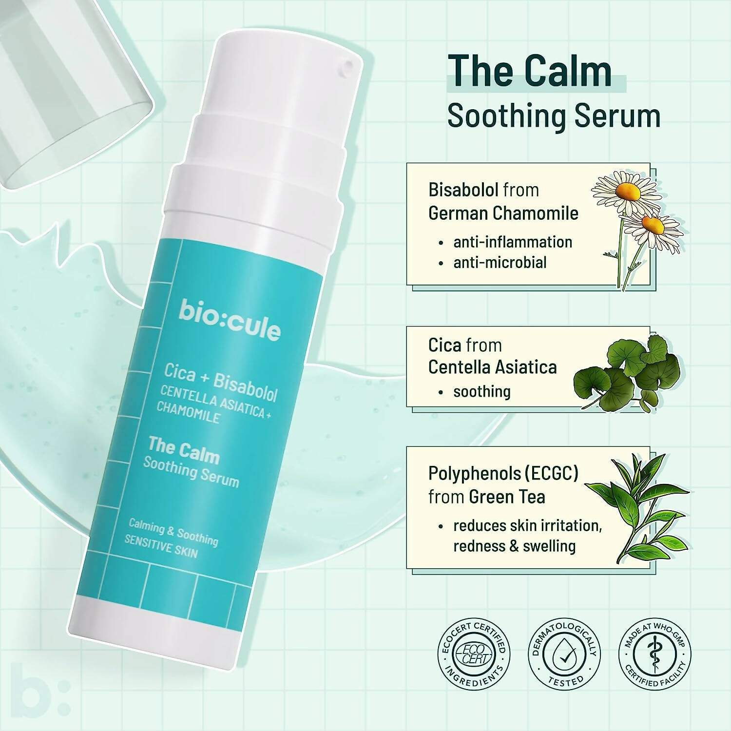 Biocule The Calm Soothing Serum - Distacart