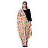 SWI Stylish Women's Embroidered Phulkari Chiffon White Dupatta