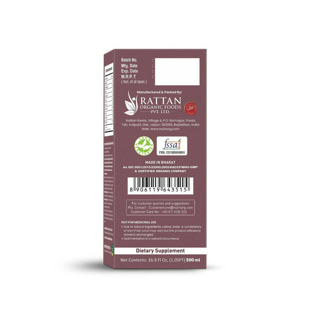 Nutriorg Noni Juice - Distacart