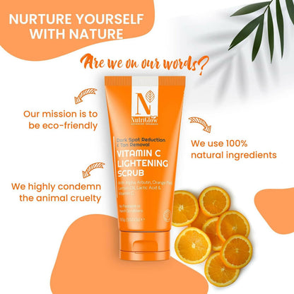 Nutriglow Advanced Organics Vitamin C Lightening Scrub - Distacart